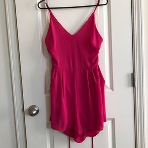 Hot pink romper - NEVER WORN